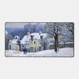 Alfred Sisley - Place Chenil in Marly, Sneeuw Effe Bureaumat