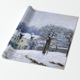 Alfred Sisley - Place Chenil in Marly, Sneeuw Effe Cadeaupapier