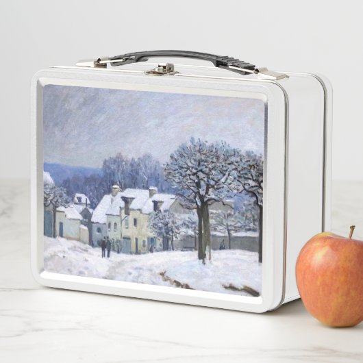 Alfred Sisley - Place Chenil in Marly, Snow Effect (In situ)