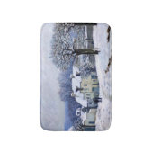 Alfred Sisley - Place Chenil in Marly, Snow Effect Badmat (Voorkant Verticaal)
