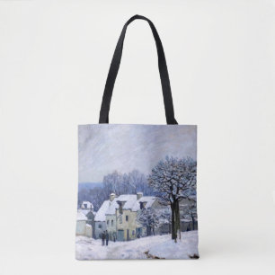Alfred Sisley - Place Chenil in Marly, Snow Effect Draagtas