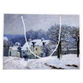 Alfred Sisley - Place Chenil in Marly, Snow Effect Groot Cadeauzakje (Achterkant)