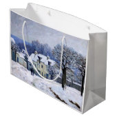 Alfred Sisley - Place Chenil in Marly, Snow Effect Groot Cadeauzakje (Achterkant Gekanteld)