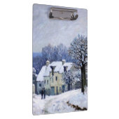 Alfred Sisley - Place Chenil in Marly, Snow Effect Klembord (Rechts)