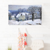 Alfred Sisley - Place Chenil in Marly, Snow Effect Spandoek (Insitu)