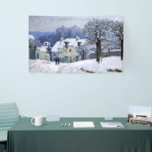 Alfred Sisley - Place Chenil in Marly, Snow Effect Spandoek (Beurs)