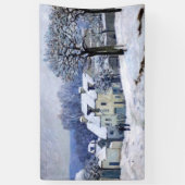 Alfred Sisley - Place Chenil in Marly, Snow Effect Spandoek (Verticaal)