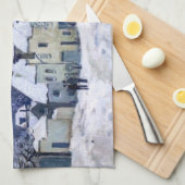 Alfred Sisley - Place Chenil in Marly, Snow Effect Theedoek (Quarter Fold)