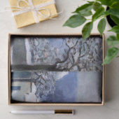 Alfred Sisley - Place Chenil in Marly, Snow Effect Tissuepapier (Geschenk)