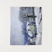 Alfred Sisley - Place Chenil in Marly, Snow Effect Wandkleed (Voorkant)