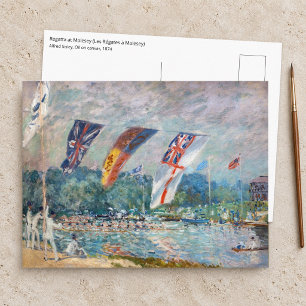 Alfred Sisley - Regatta in Molesey Briefkaart