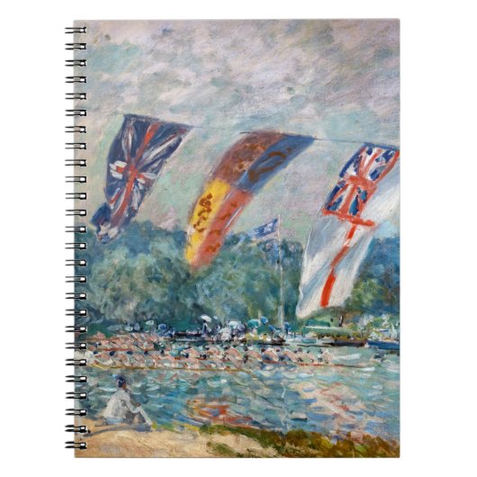 Alfred Sisley - Regatta in Molesey Notitieboek (Voorkant)