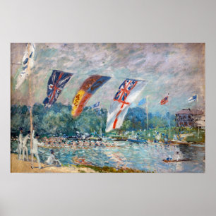Alfred Sisley - Regatta in Molesey Poster