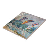 Alfred Sisley - Regatta in Molesey Tegeltje (Zijkant)