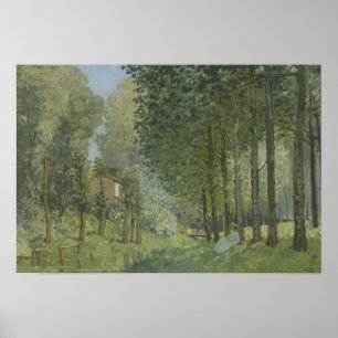 Alfred Sisley - Rest langs de Stream Poster
