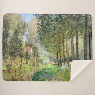 Alfred Sisley - Rest langs de Stream Sherpa Deken