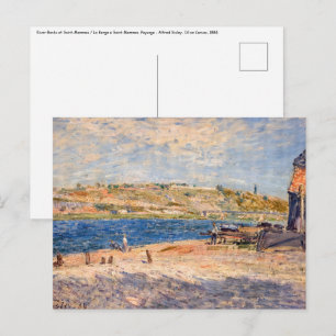 Alfred Sisley - Rivieroevers bij Saint-Mammes Briefkaart
