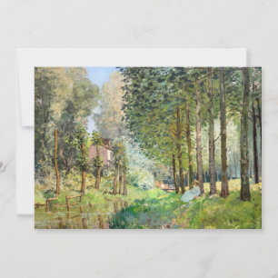 Alfred Sisley - Rust langs de beek Bedankkaart