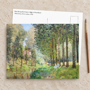 Alfred Sisley - Rust langs de beek Briefkaart