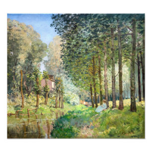 Alfred Sisley - Rust langs de beek Foto Afdruk