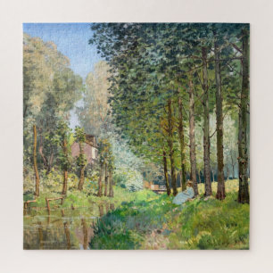 Alfred Sisley - Rust langs de stroom Legpuzzel