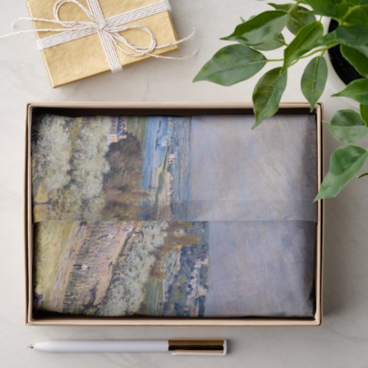 Alfred Sisley - Terrace in Saint-Germain, lente Tissuepapier (Geschenk)