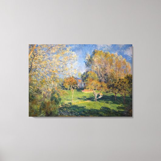 Alfred Sisley - The Garden of Hoschede, Montgeron Canvas Afdruk (Voorkant)