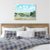 Alfred Sisley - The Meadow Canvas Afdruk (Insitu (Slaapkamer))