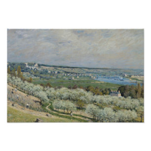 Alfred Sisley - The Terrace in Saint-Germain Foto Afdruk