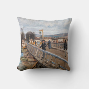 Alfred Sisley - Voetgangersbrug bij Argenteuil Kussen
