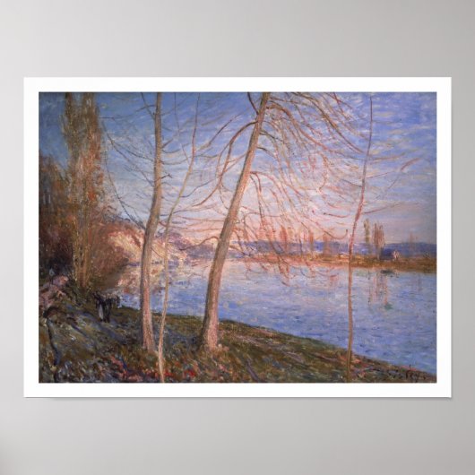 Alfred Sisley | Winterochtend Poster (Voorkant)