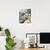 Alfred Sisley Zedign Affiche d'art #1 (Bureau à domicile)