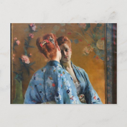 Alfred Stevens The Japans Parisian Briefkaart (Voorkant)