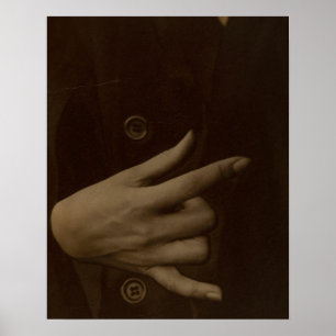 Alfred Stieglitz Georgia O’Keeffe Hand Foto Poster