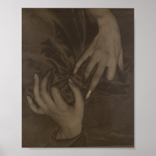 Alfred Stieglitz-Georgia O’Keeffe Hands Foto Poster (Voorkant)