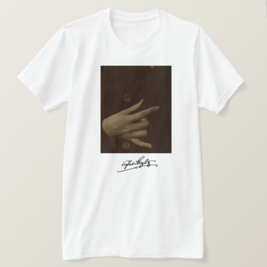 Alfred Stieglitz: Georgia O'Keeffe-Hand T-shirt (Design voorkant)
