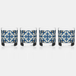 💙 "Alfresco & Fabulous" (set van 4) Whisky Glas