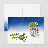 Algae Joy Krill Bonne Will Carte postale (Devant / Derrière)