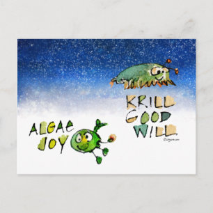 Algae Joy Krill Good Will Holiday Briefkaart