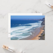 Algarve Beach, Portugal Kaart (Voorkant / Achterkant in situ)