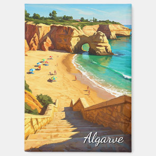 Algarve Beach Portugal Reizen Magneet