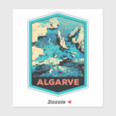 Algarve Lagos côte Portugal Voyage Sticker (Feuille)