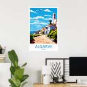 Algarve Park Vintage National Ski Travel Poster (Bureau à domicile)