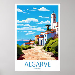 Algarve Park Vintage Nationale Ski Reisposter Poster