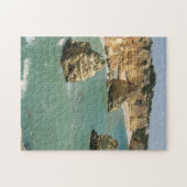 Algarve, Portugal, het strand van Benagil en kliff Legpuzzel (Horizontaal)