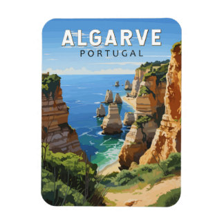 Algarve Portugal Reizen Kunst Vintage Magneet