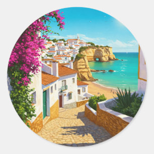 Algarve Portugal Reizen Ronde Sticker