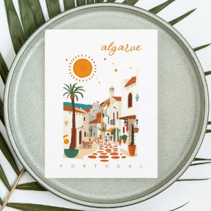 Algarve Portugal zomer stadsuitje  Briefkaart