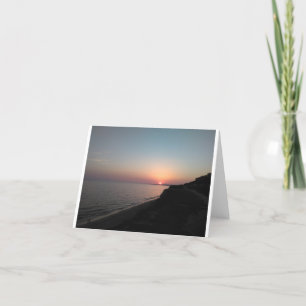 Algarve, Portugal Zonsondergang Feestdagen Kaart