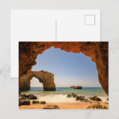 Algarve - Praia de Albandeira carte postale pas de (Devant / Derrière)